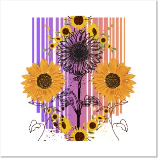 Little Aesthetic Sunflower Posters and Art